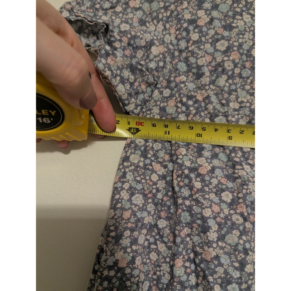 WHEAT‎ Danish Design Girls Dress Size 10 / 140 Short Sleeve 100% Cotton Ruffles - Picture 6 of 10